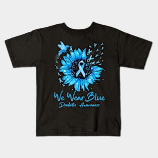 In November We Wear Blue Diabetes Awareness Kids T-Shirt